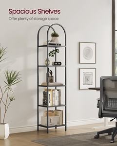 <span class=keywords><strong>VASAGLE</strong></span> <span class=keywords><strong>Étagère</strong></span> multifonctionnelle à livres avec cadre en acier doré pour la maison, la boutique et les plantes. - Product Image 3