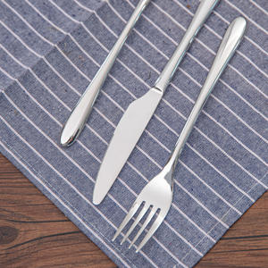 Pour la vaisselle de mariage et de fête haut de gamme <span class=keywords><strong>suisse</strong></span> ensemble cinq pièces Logo personnalisé couteaux en acier inoxydable fourchettes cuillères - Product Image 4