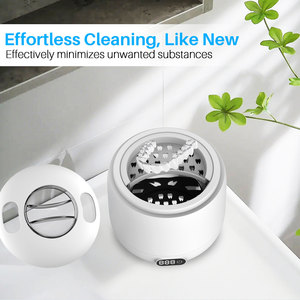 Split Type Portable Electric <b>UV</b> <b>Light</b> Ultrasonic Cleaner for Braces Retainers 200ml Capacity High Frequency 36-40kHz Household - Product Image 2