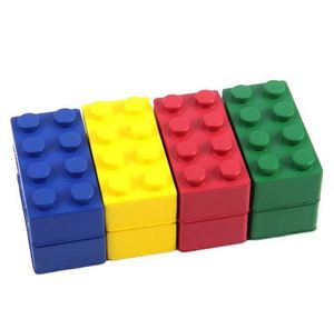 Juego de 4 Bloques de Construcción de PU con Logotipo Personalizado, Juguete Antiestrés Promocional - Product Image 1
