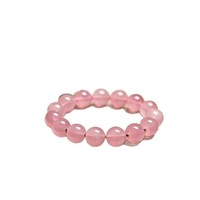 Bracelet DIY en perles de quartz rose naturel pour femmes, moderne, durable, énergie curative, méditation spirituelle, cadeau pour la Saint-Valentin