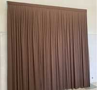 Tissu de fond uni pour décoration de scène de mariage, toile de fond de mariage en soie de lait, servant de base pour le rideau de décoration.