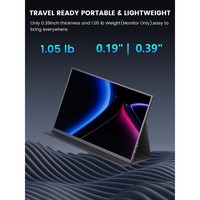 Moniteur portable 14,5 pouces 4K 100% sRGB avec 400 nits et un rapport de contraste de 1500:1, écran étendu