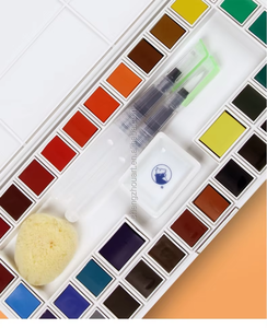 Ensemble de peinture à l'<span class=keywords><strong>aquarelle</strong></span> solide Maries 18/24/36 couleurs Transparente pour le dessin sur toile - Product Image 6