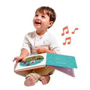 Libro de Cuentos en Inglés con Sonido, Música Rock, Tacto, Seguridad, Popular, Impresión Offset, Libro Sonoro en Relieve para Niños - Product Image 5