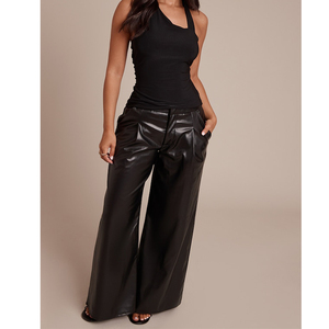<span class=keywords><strong>Pantaloni</strong></span> di pelle <span class=keywords><strong>donna</strong></span> <span class=keywords><strong>donna</strong></span> <span class=keywords><strong>donna</strong></span> <span class=keywords><strong>pantaloni</strong></span> di pelle dritta nera per <span class=keywords><strong>donna</strong></span> - Product Image 2