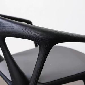 كراسي طعام وراحة بتصميم قروسطي على الطراز الاسكندنافي الرجعي، إبداعية وبسيطة، مع مساند ذراع فولاذية ومسند ظهر على شكل فرع شجرة - Product Image 4