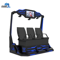 Film de réalité virtuelle le plus excitant, mouvement dynamique 3DOF, 3 chaises, cinéma VR, équipement 9D, divertissement VR, parc VR