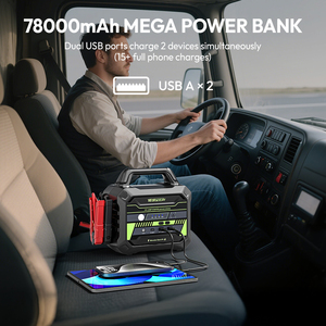 Yesper Monster Start P4 Arrancador de batería multifunción de alta potencia 6000A Corriente máxima 12V Batería de coche Booster Arrancador de salto para camión - Product Image 3