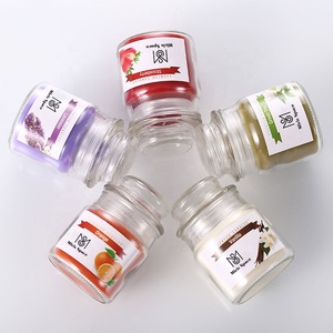 Bougies personnalisées d'usine parfum de maison aromathérapie marque privée en vrac mini pot de <span class=keywords><strong>confiture</strong></span> bougie parfumée en verre avec couvercle - Product Image 6
