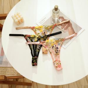 Sujetador Sexy de Lencería con Bordado Ultra Fino y Transparente, Media Copa con Aros, Tallas Grandes y Estilo Picante - Product Image 4