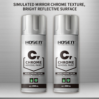 Aérosol de revêtement chromé HOSEN, restauration de la couleur des métaux et protection antirouille
