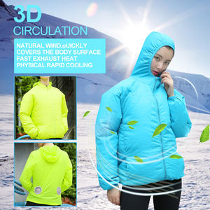 2023 été nouveau travail extérieur climatisation costume travail refroidissement veste avec ventilateurs 3 vitesses contrôle réfléchissant extérieur Table Usb - Product Image 5