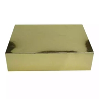 Mini boîte coulissante en or pour Macaron, pâtisserie, dattes, chocolat, Baklava, Ramdan, tiroir avec poignée, emballage, boîte en papier