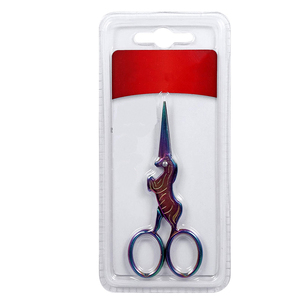Ciseaux à cuticules brodés en acier inoxydable à pointe incurvée et tranchante, outil de manucure et pédicure, soin des ongles, logo personnalisé, vente en gros - Product Image 4