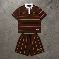 T-shirt et short pour homme en coton 100% de haute qualité, lavés, style vintage, personnalisés, streetwear vintage