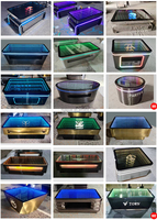 Table Basse Lumineuse à LED KTV en Marbre pour Maison, Bar, Hôtel, Salle de Sport, Centre Commercial, Boîte de Nuit, Salon ou Sous-sol