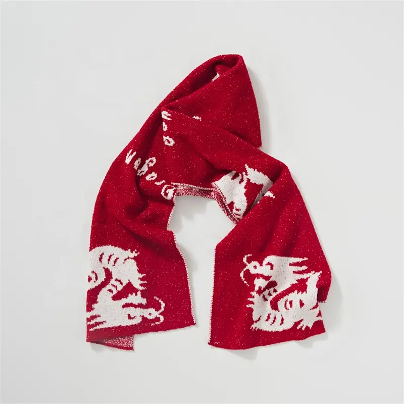 Оптовая продажа, 100% дракона, микрофибра, супер уютный, индивидуальный вязаный шарф для зимы