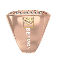 Hochwertiger Legierungs-Unisex-Ring mit Naturkristallen und Strass, vergoldet, modisch, für Aerobic und Cheerleading