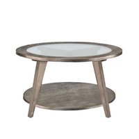 Ensemble de tables basses modernes en bois massif gris, design simple et personnalisé, style nordique, pour salon de luxe, vente en gros, Senwell