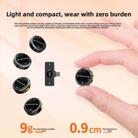 Microphone Lavalier Sans Fil 4-en-1 Mini à Clipser avec Étui de Recharge pour iPhone iPad Android Microphone Magnétique à Revers