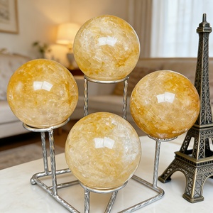 Sphère de cristal naturel Golden Healer en gros, artisanat de haute qualité pour la décoration intérieure et les cadeaux, autres artisanats en cristal - Product Image 4