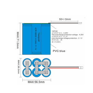Paquete de Baterías de Grado A Icr18650 11.1v 4000mah 3s2p, Batería de Iones de Litio 18650 de 4400mah - Product Image 5
