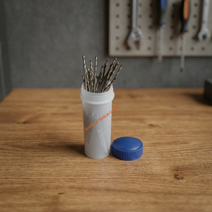 Jeu de forets rotatifs en fer pour la fabrication de bijoux, outils de bricolage, forme irrégulière, tube de rangement à capuchon bleu, marque SUNTOOLS/STIPL, 0,30-1,00 mm - Product Image 6