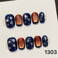 Nouveauté 2026 Faux Ongles Faits Main de Luxe Longs Forme Ballerine Coffin avec Diamants à Coller