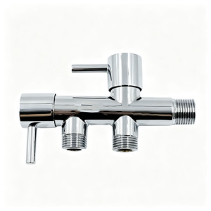 Vanne d'angle moderne en acier inoxydable pour robinet, contrôle de l'eau, accessoires de salle de bain de haute qualité, économie d'eau, vente en gros - Product Image 1