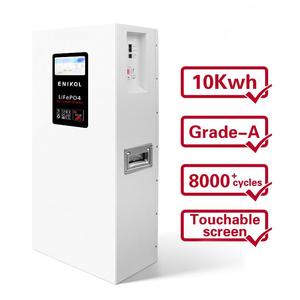 Wall <b>Mounted</b> 51.2V 200Ah Solar <b>Battery</b> Smart BMS 10 20kWh Energy Storage CAN Communication Hybrid Grid System - Product Image 1