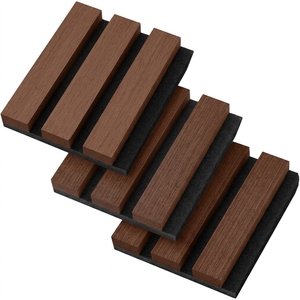 Panneau de grille en bois MDF sur mesure pour revêtement mural et de plafond intérieur, disponible pour les projets de construction, OEM disponible - Product Image 1