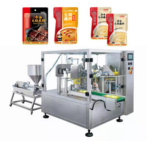 Premade Boca Aberta Saco Saco Ensacamento Embalagem Feeds Fertilizante Granulado Máquina De Enchimento De Grãos Pellet Máquina De Embalagem De Arroz De Grãos - Product Image 1