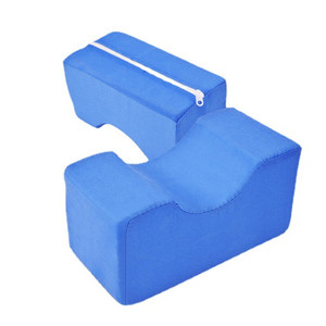 U Shape Anti Decubitus <b>Foam</b> <b>Pad</b> For Hands And Feet Positioning Massage Support Blue Fabric Single - Product Image 1