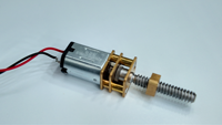 Mini moteur à engrenages N20 DC 6V 8V 12V à vitesse lente avec boîte de vitesses entièrement métallique, écrou en laiton, vis, arbre, micromoteur