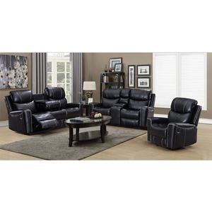 Sofá de Cuero de Lujo para Sala de Estar, Muebles para el Hogar de Alta Calidad, Sofá Clásico Reclinable Eléctrico, Juego de Sofás Seccionales - Product Image 4