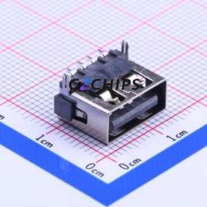 908-261A2022S10100 USB Connector SMD Connector ( Connector Type: Type-A )( Protocol Standard: USB 2.0 )( Gender: Female ) - Product Image 2