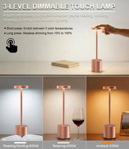 Creative Led <b>Table</b> <b>Lamp</b> Cordless Desk <b>Lamps</b> Rechargeable Portable Restaurant Luxury Modern Romantic Dinner Light <b>Table</b> Desk <b>Lamp</b> - Product Image 2