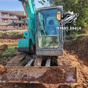 Excavadora Usada Kobelco 75-10, Modelo 2023, 7 Toneladas, Bomba Hidráulica Kawasaki, Orugas de Goma, Tamaño Pequeño, para Inspección con Video - Product Image 5