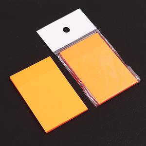 Foska Fournitures de bureau Bloc-notes adhésif fluorescent haute transparence, 50 feuilles, adhésif puissant, imperméable, pour prendre des notes - Product Image 6