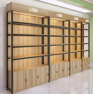 Điện thoại di động cửa hàng hiển thị phụ kiện tủ truy cập tường sắt hiển thị điện thoại di động Bộ phận thép kệ gỗ hiển thị đứng - Product Image 6