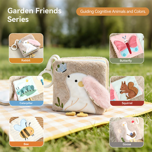 <span class=keywords><strong>Nuovo</strong></span> Design Premium: <span class=keywords><strong>Libro</strong></span> in Stoffa Morbida per Neonati con Carta Sonora, Giocattolo Sensoriale Educativo Montessori per Bambini 0-3 Anni - Product Image 3