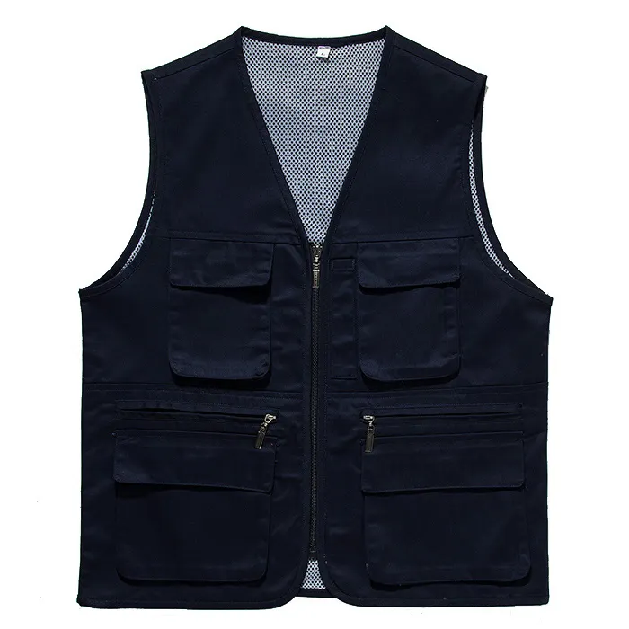 Gilet da pesca da uomo gilet da viaggio con tasche foto lavoro all'aperto gilet estivo Cargo Fly