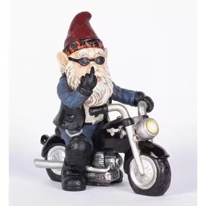 Statue de nain en résine, artisanat, père Noël <span class=keywords><strong>barbu</strong></span>, cadeau de Noël, décorations de jardin, nain qui peut offrir des cadeaux, vente en gros - Product Image 3