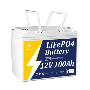 UL 12V 7AH 100AH 140AH alat gosok listrik lampu jalan lampu Live Well LiFePO4 baterai Cranking Motor surya untuk aplikasi RV