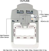 Dynamomètre numérique OEM à détection automatique pour la mesure de la force de préhension et de la puissance de la main