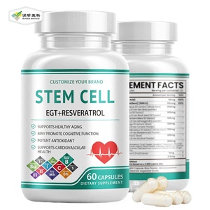Cápsulas de Placenta de Ciervo de Marca Privada con Ergotioneína, EGT, Selenio, Resveratrol, Antioxidantes, Energéticas y Suplemento de Células <span class=keywords><strong>Madre</strong></span> - Product Image 1