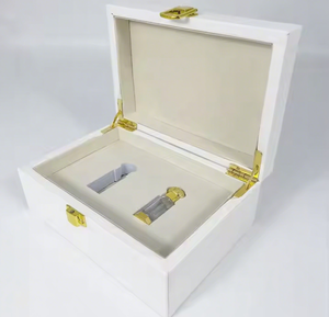 Boîte à parfum rectangulaire en bois MDF luxueuse, fabriquée à la main, avec un design gravé pour cadeau et artisanat - Product Image 3