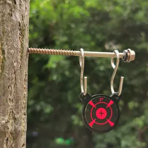 Tragbarer Hitproof Stick Tree Sling shot Üben Sie 1 "3" Metalls chießstahl ziel