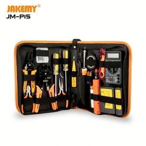 JM-P15 Kit d'outils réseau en gros sac Kit d'outils de technicien réseau Kit d'outils d'entretien de câbles réseau - Product Image 2